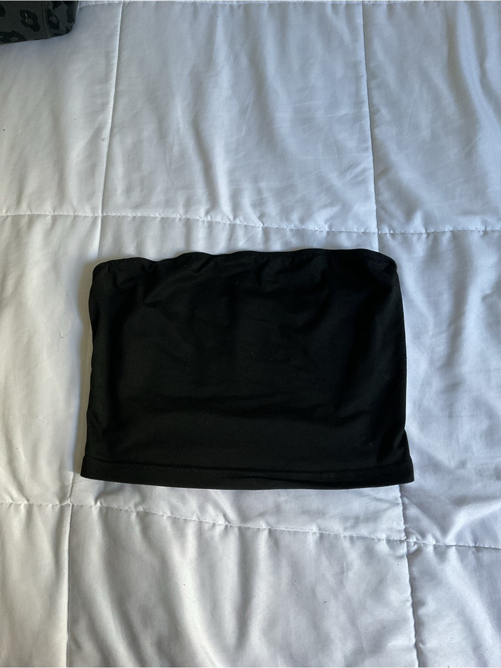 Target Black Strapless Tube Crop Top